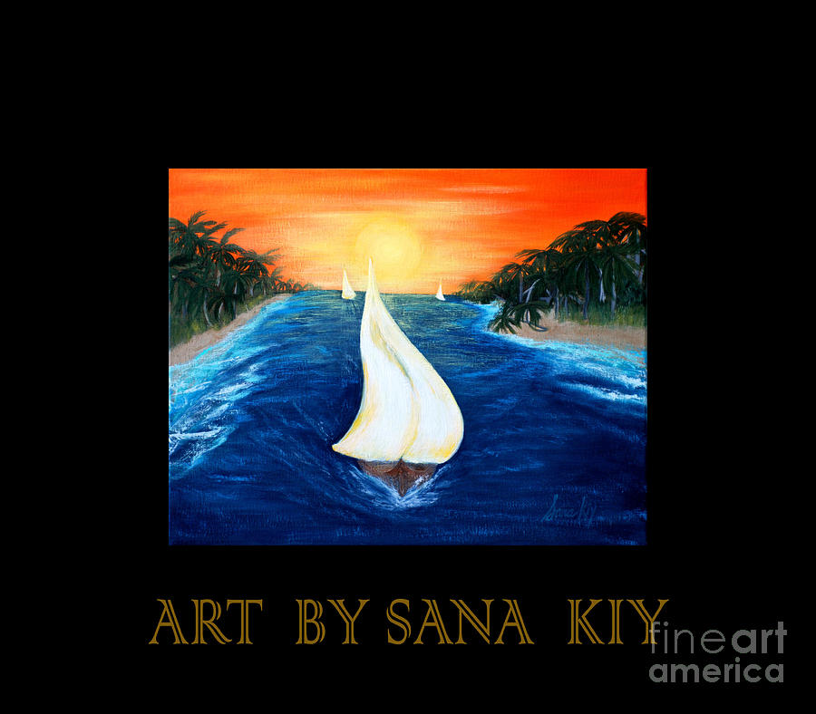 Sailboats. Inspirations Collection. Painting by Oksana Semenchenko