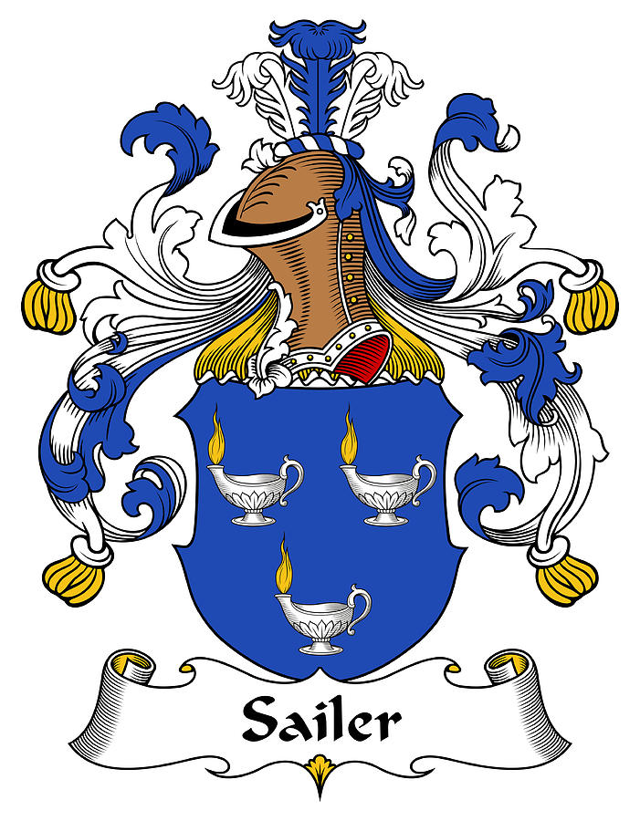 Sailer Digital Art - Sailer Coat of Arms German by Heraldry
