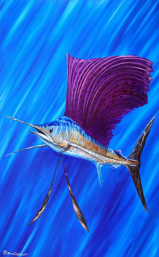 Sailfish Painting by Steve Ozment - Fine Art America