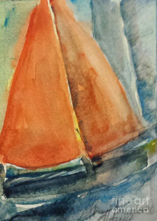 Sailing 2 Painting by Sherry Harradence