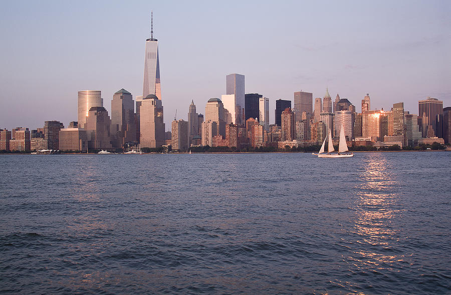 Sailing Across the Hudson Photograph by Michael Dorn