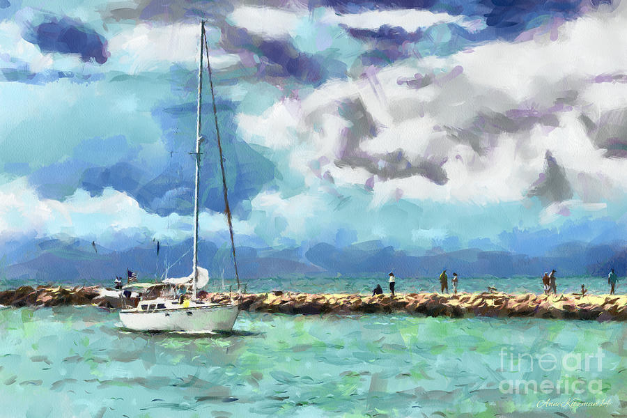Sailing Painting by Anne Kitzman