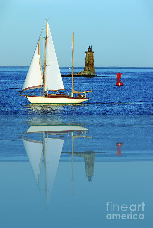 Sailing at the Edge of the World Photograph by Kevin Fortier