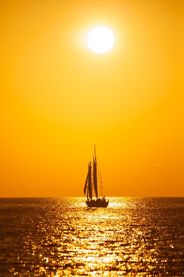 Sailing Away Photograph by Allan Morrison