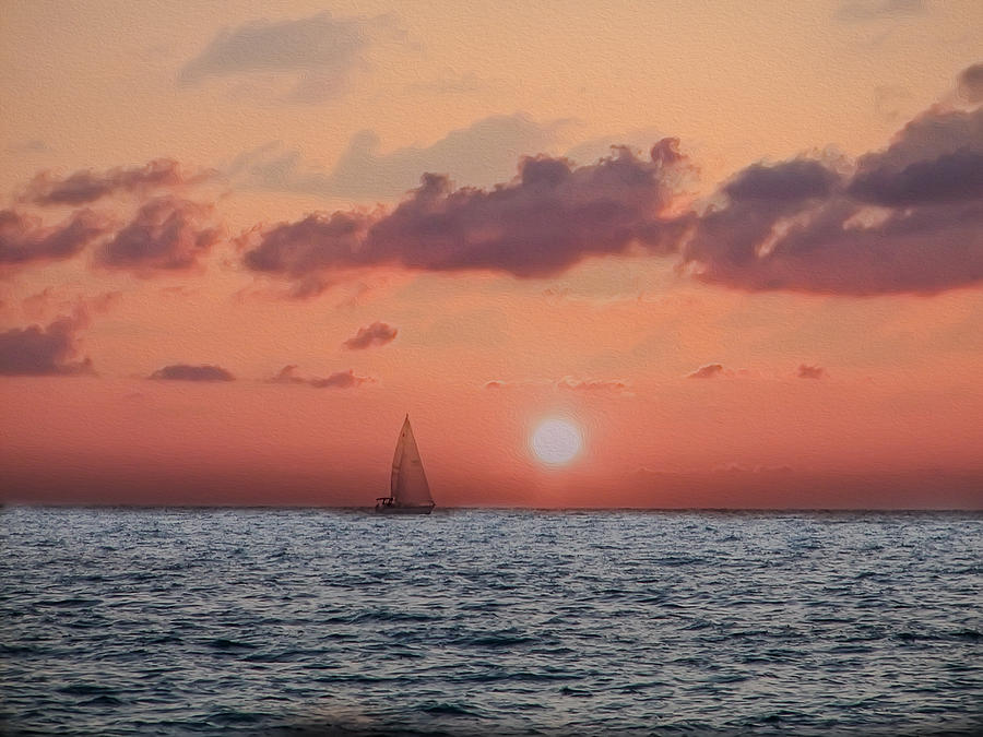 Sailing Away Photograph by Bill Cannon
