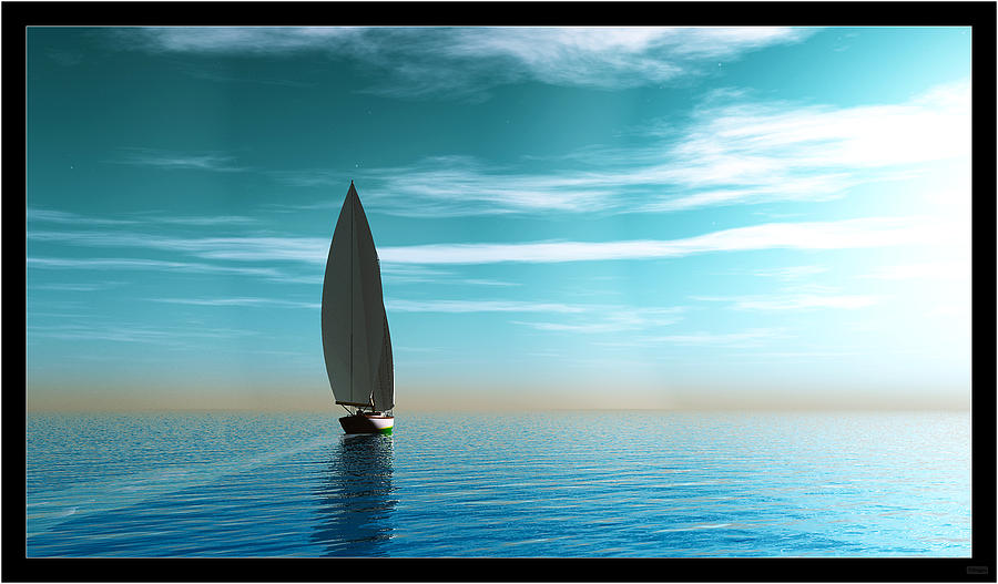 Sailing Away... Digital Art by Tim Fillingim