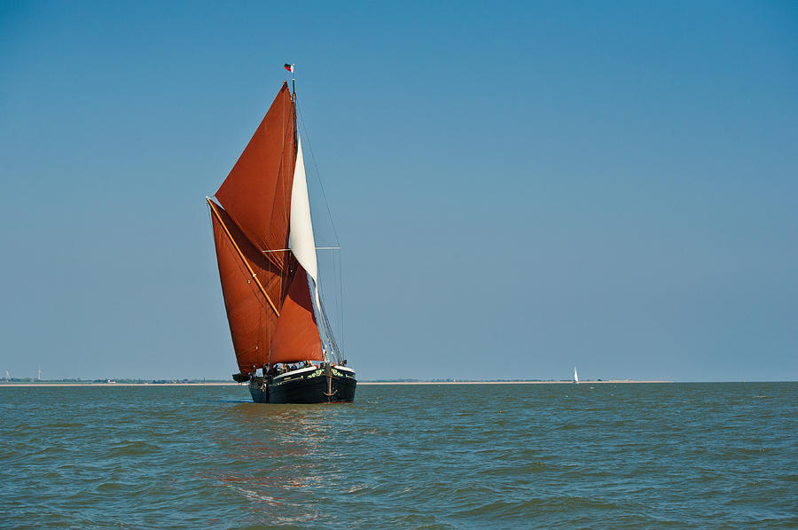 Sailing barge Photograph by Gary Eason