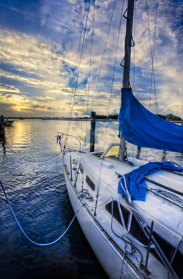 Sailing Blues Photograph by Debra and Dave Vanderlaan
