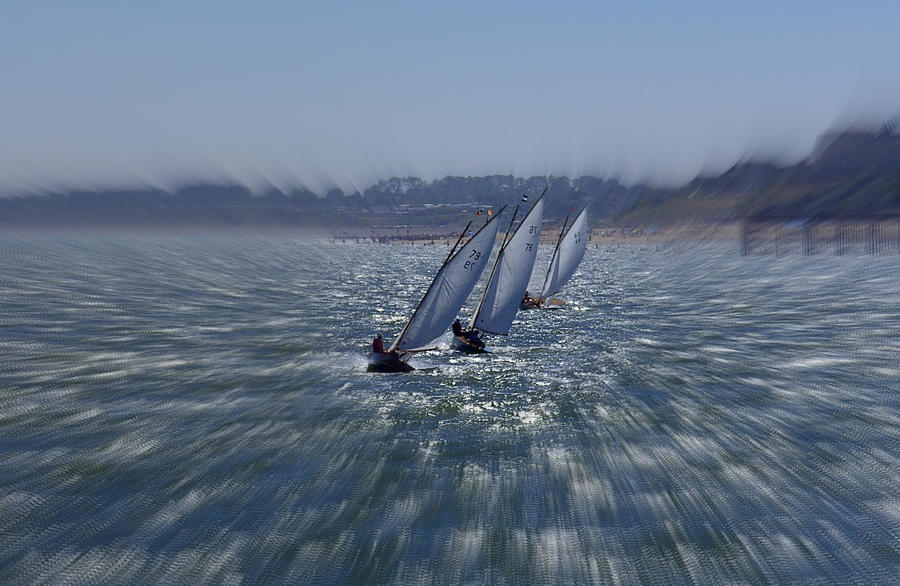 Sailing Boats Racing Photograph by Steve Kearns