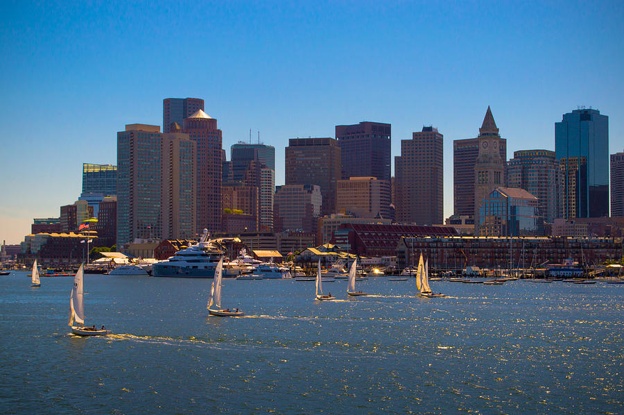 Sailing Boston Photograph by James  Meyer