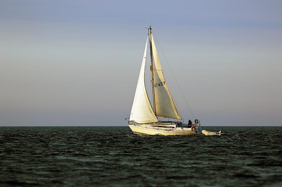 Sailing by Photograph by Grant Glendinning