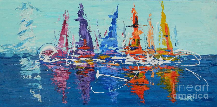 Sailing by the Lighthouse Painting by Dan Campbell