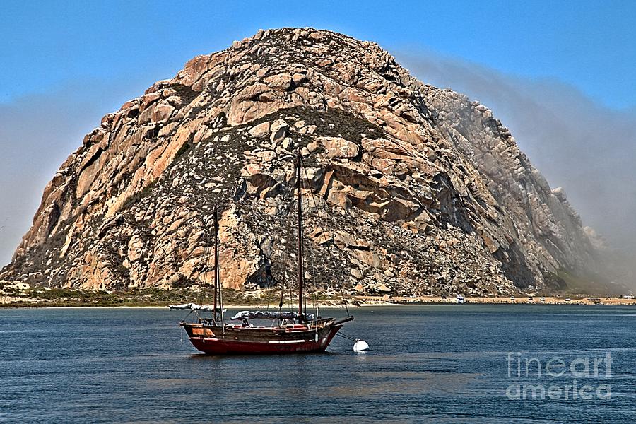 Sailing By The Towering Rock Photograph by Adam Jewell