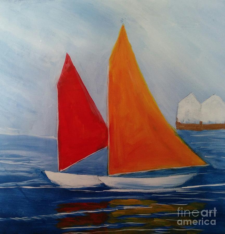 Sailing Painting by Daniela Abrams - Fine Art America