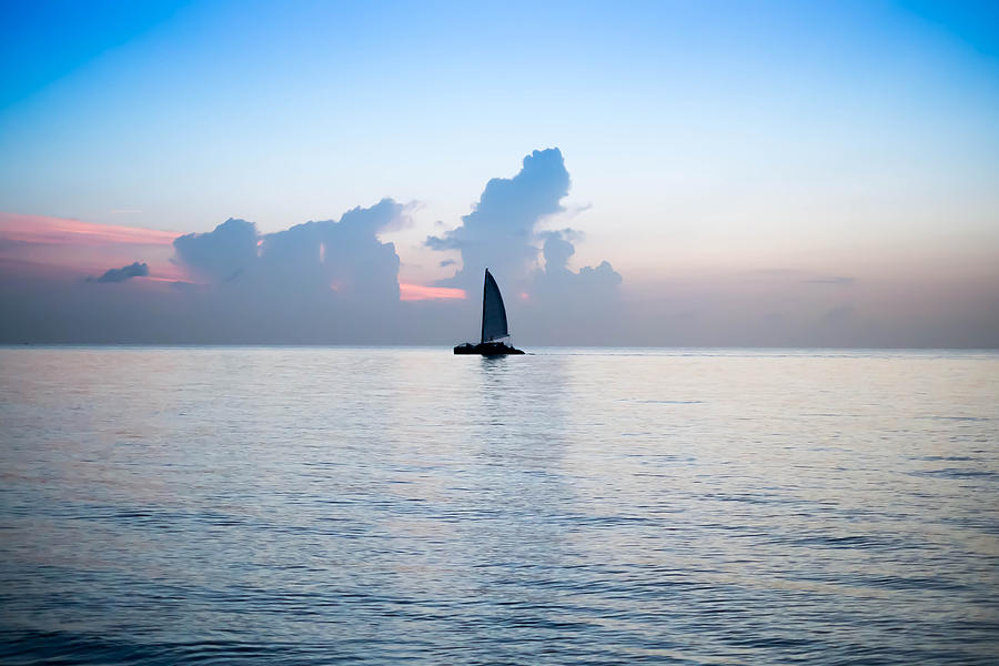 Sailing Daybreak Photograph by Louis Ferreira