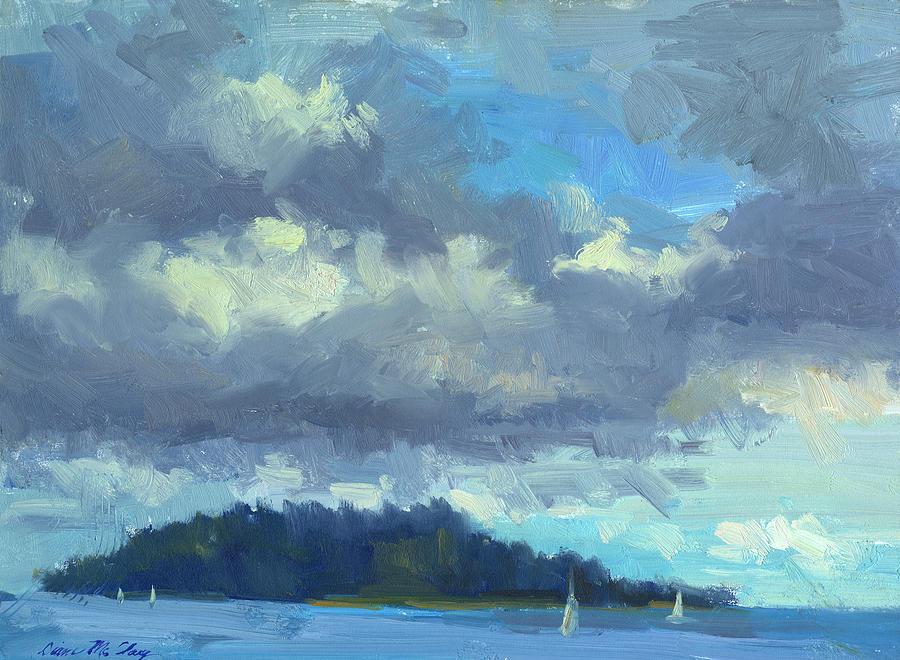 Impressionism Painting - Sailing by Diane McClary