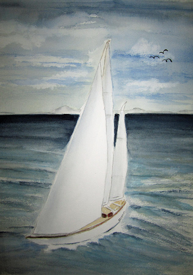 Sailing Painting by Elvira Ingram