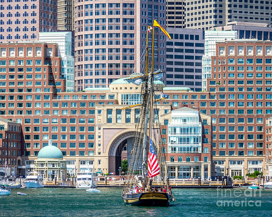 Sailing from Rowes Wharf Photograph by Susan Cole Kelly