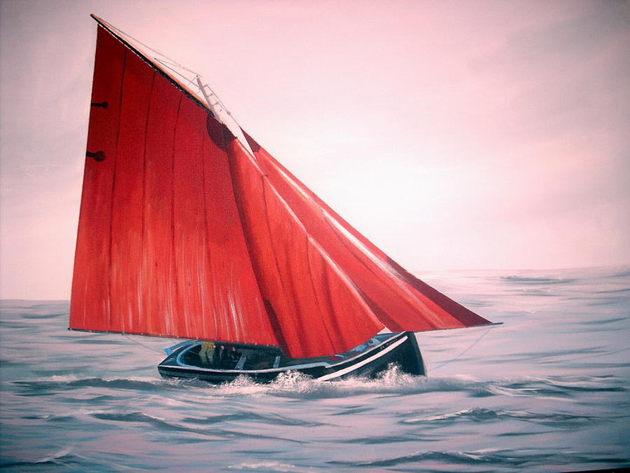 Sailing Home Painting by Cathal O malley
