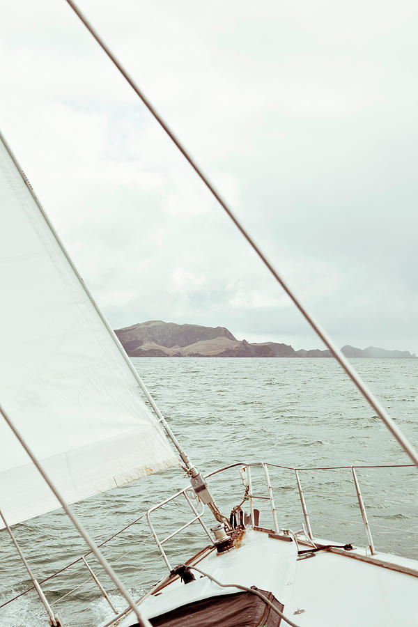 Sailing In The Bay Of Islands On A Yacht Photograph by Phillip Suddick