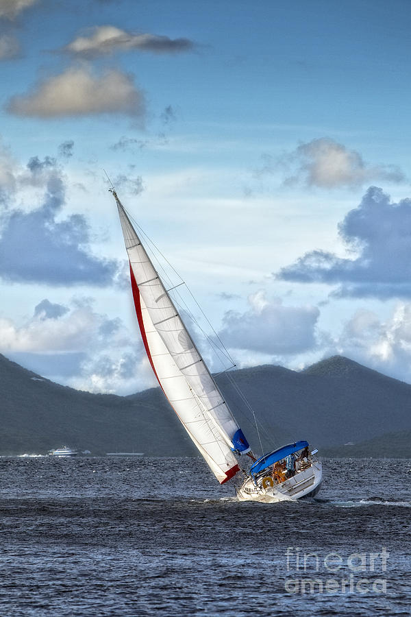 Sailing In the BVI Photograph by Timothy Hacker
