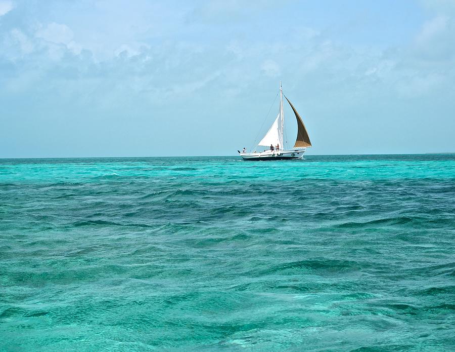 Sailing in the Caribbean Photograph by Kristina Deane