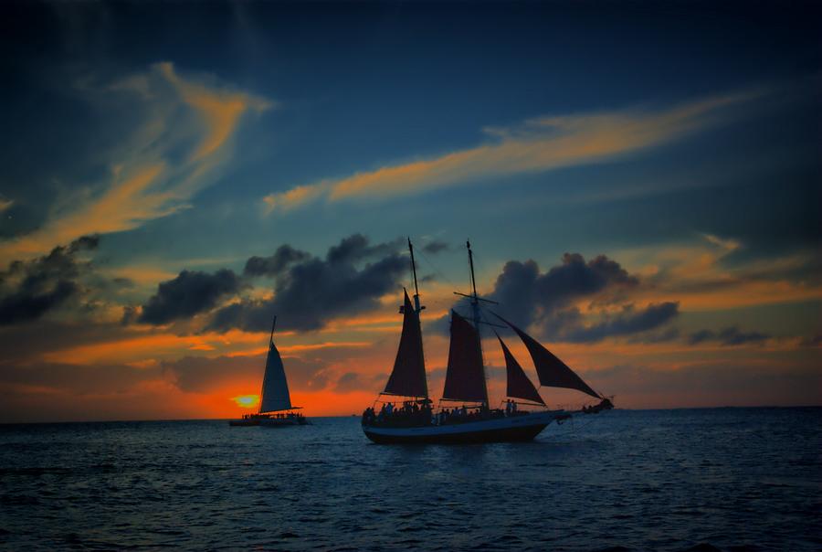 Sailing in the Keys Photograph by Perry Frantzman