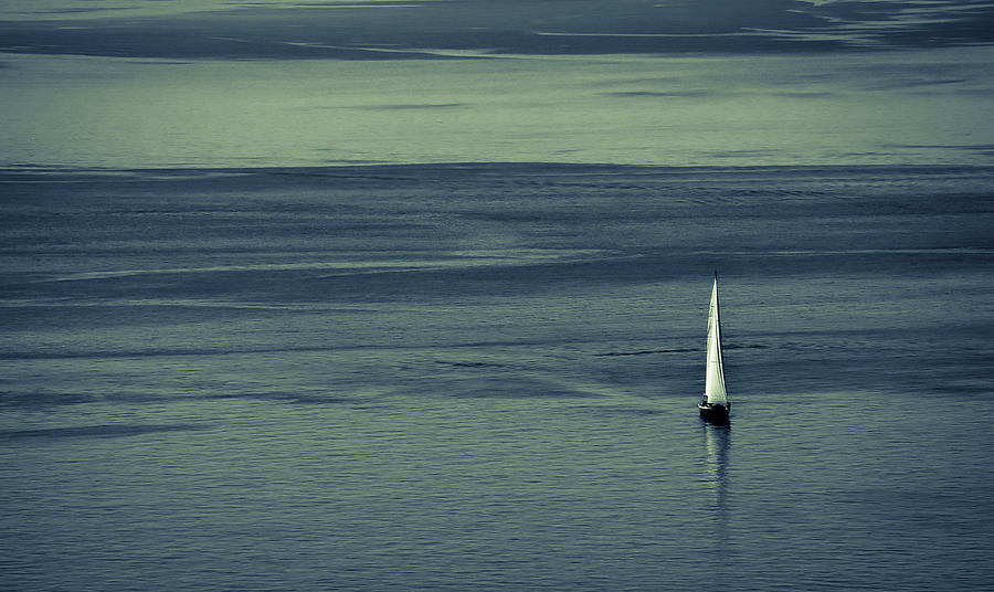 Sailing Into Evening Photograph by Ronda Broatch