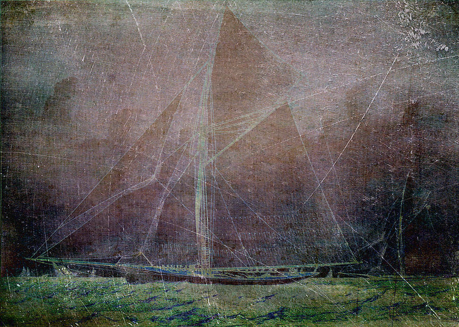 Skyline Digital Art - Sailing into Harbour by Sarah Vernon