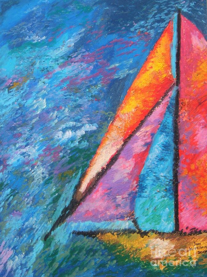 Sailing Pastel by Jon Kittleson