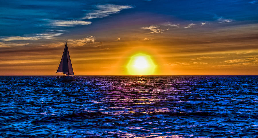 Sailing Monterey Bay Photograph by Tommy Farnsworth