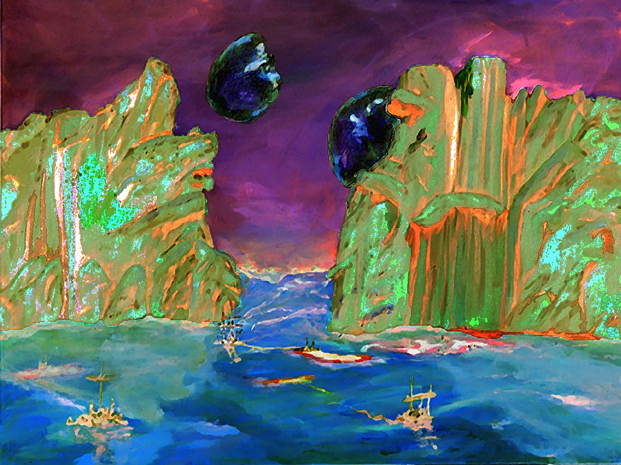Sailing Digital Art - Sailing On Beta Antares 3 by Gail Daley