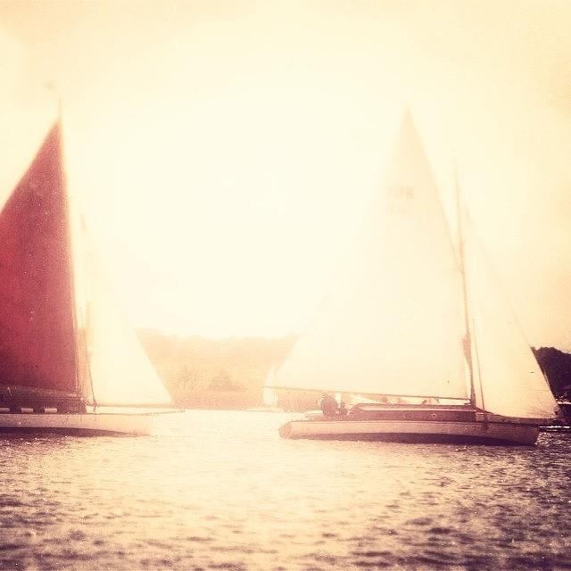 Vscocam Photograph - #sailing On The #norfolk Broads #vscocam by Tom Welton
