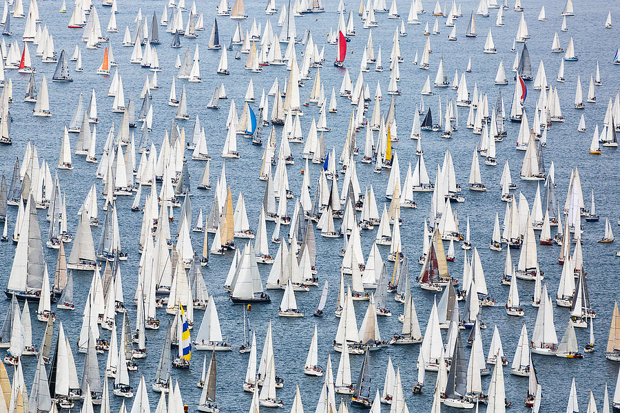 Sailing regatta Barcolana Photograph by Mbbirdy
