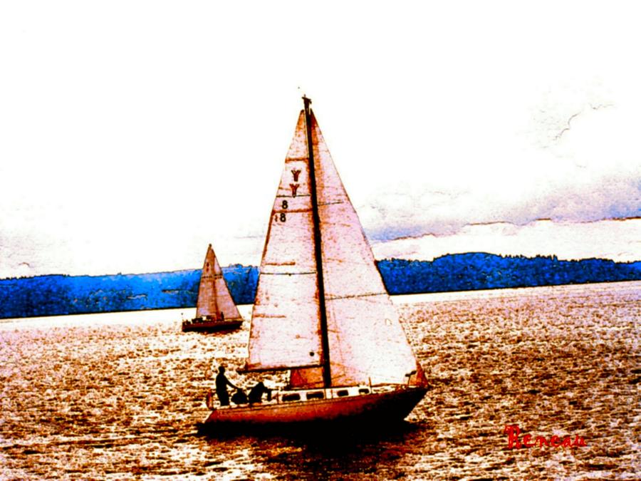 SAILING SAILING - OVER the BOUNDING MAIN Photograph by A L Sadie Reneau