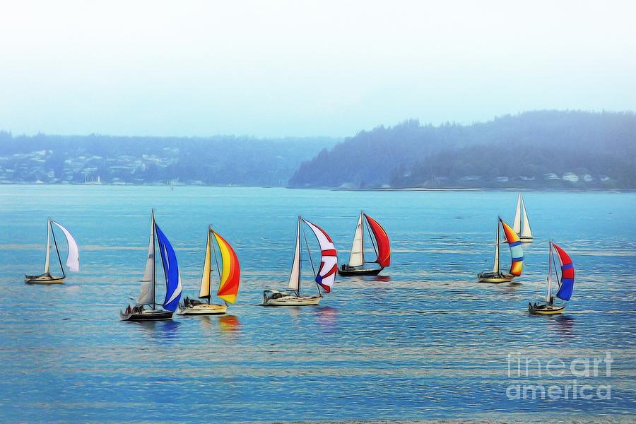 Sailing Seattle Photograph by Scott Cameron