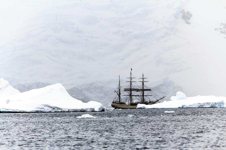 Sailing Ship Europa In Antarctica Photograph by Alfred Pasieka/science ...