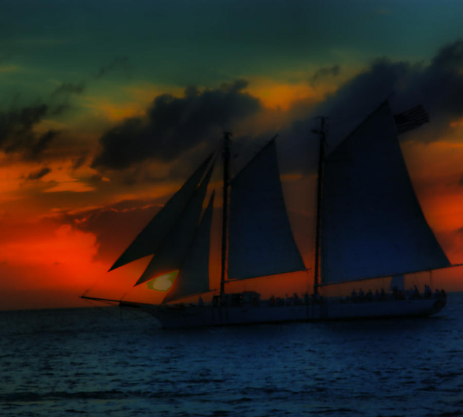 Sailing Sunset Photograph by Perry Frantzman
