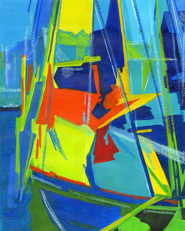 Sailing Painting by Tanya Filichkin