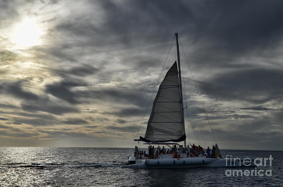 Sailing The Caribbean Photograph by Judy Wolinsky