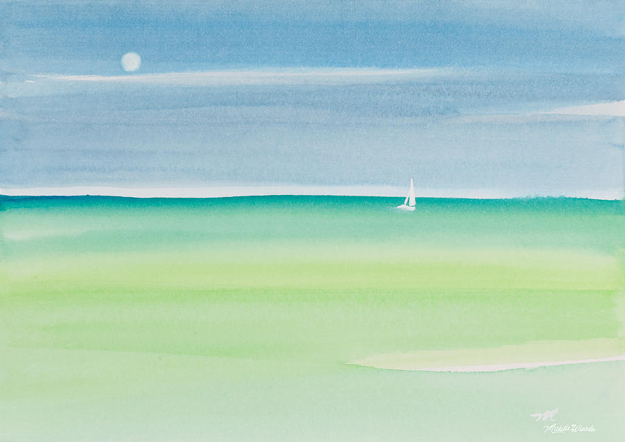 Sailing the Keys Watercolor Painting Painting by Michelle Constantine