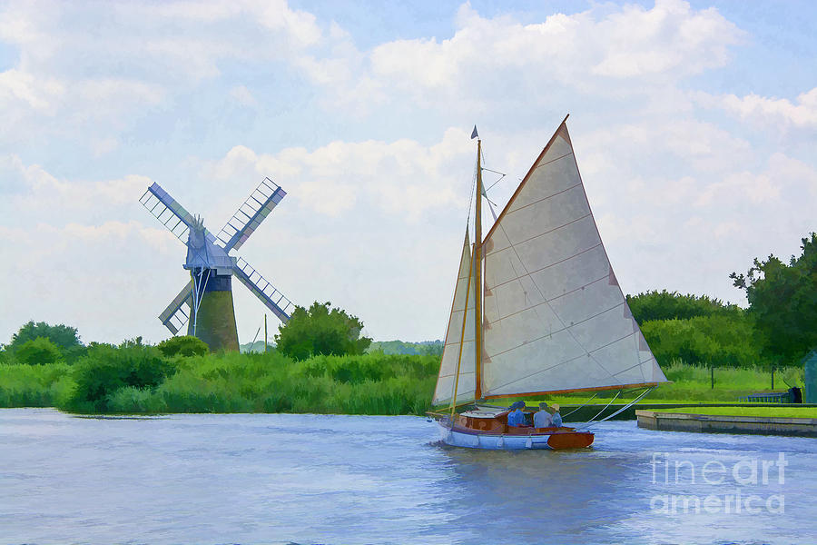 Sailing the Norfolk Broads Photograph by Chris Thaxter