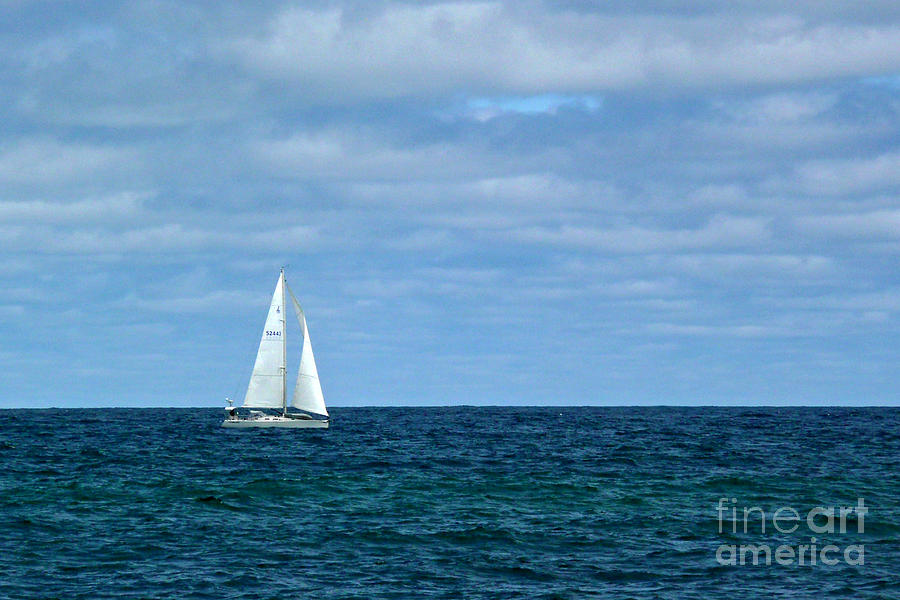 Sailing the Ocean Blue Photograph by Jayne Carney