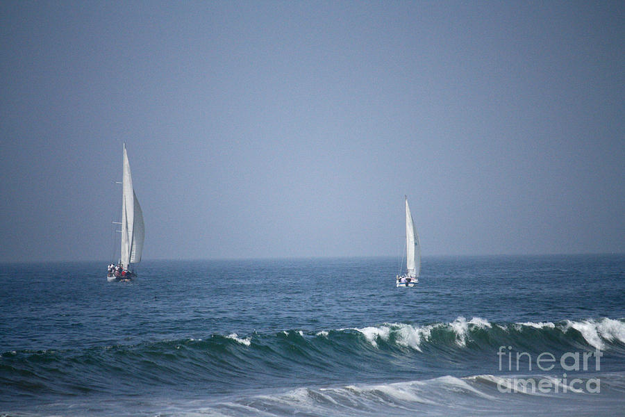 Boat Photograph - Sailing the Pacific by Kristi Jacobsen