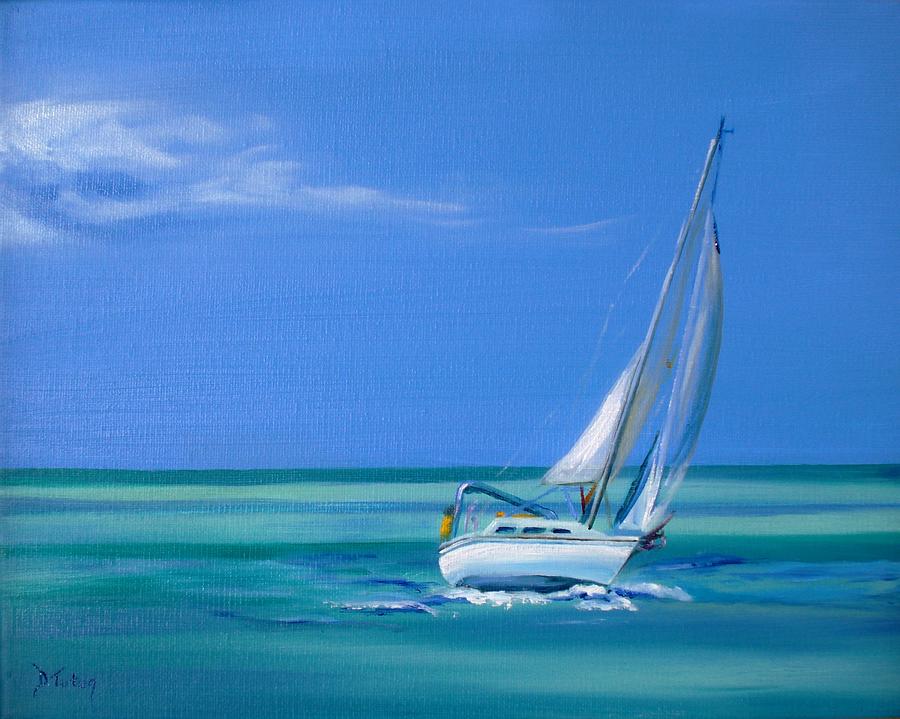 Sailing the Seas Painting by Donna Tuten