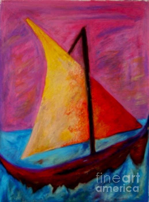Sailing the Seas Pastel by Jon Kittleson