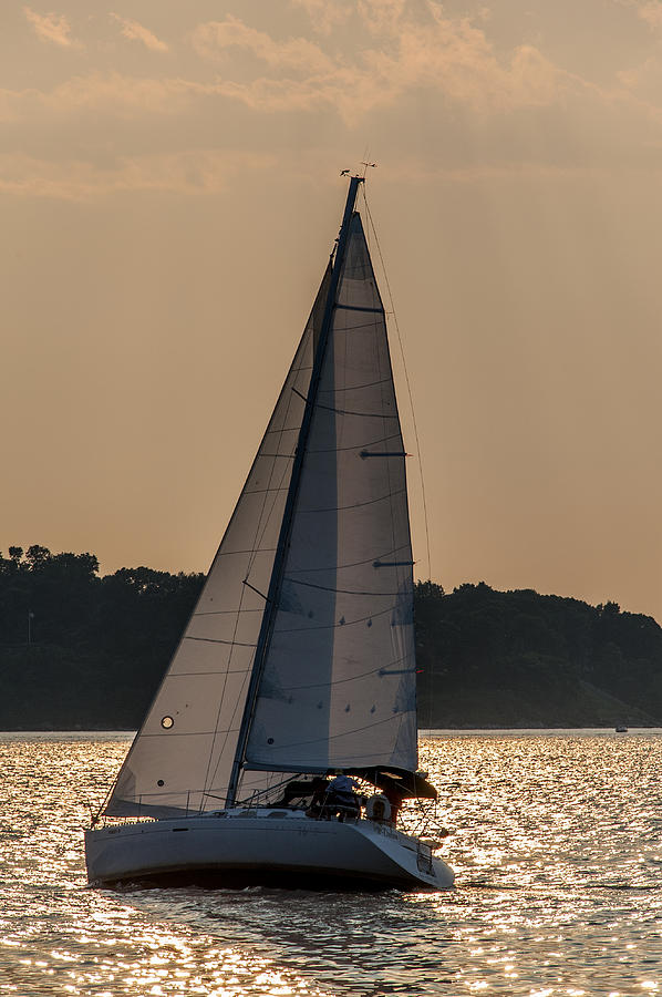 Sailing the Sound Photograph by Roni Chastain