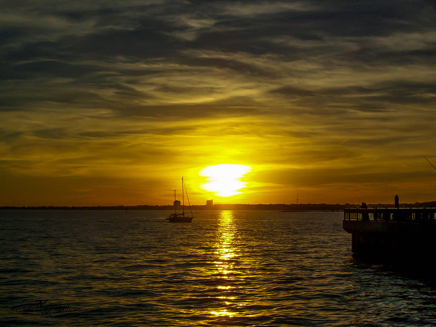 Sailing The Sunset Photograph by Mechala Matthews