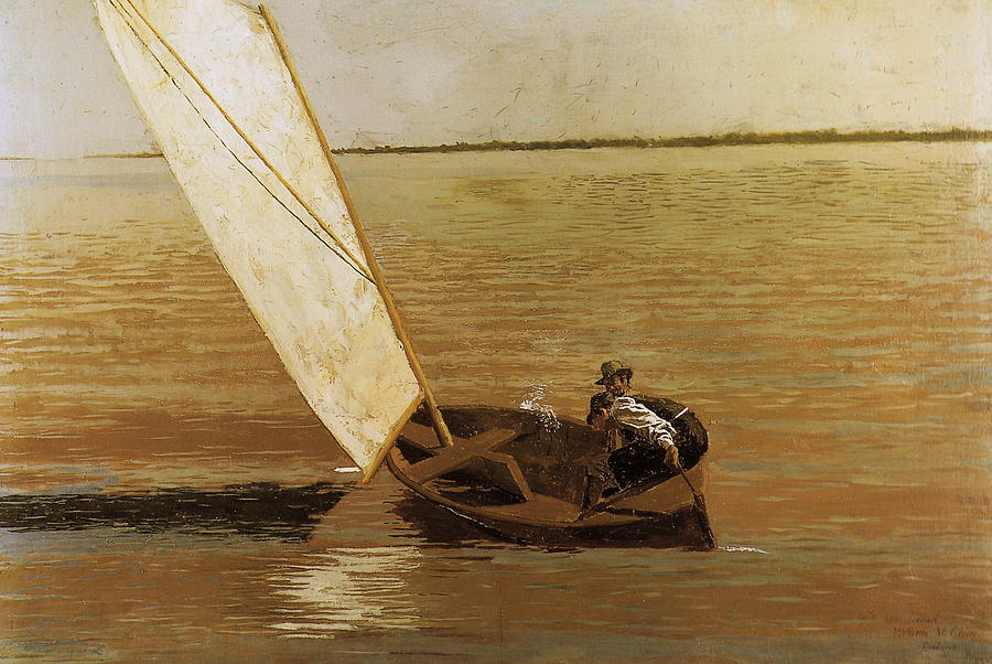Philadelphia Painting - Sailing by    