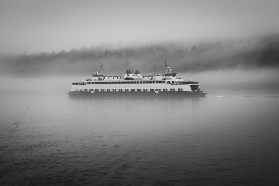 Sailing Through The Fog Photograph by Kyle Wasielewski